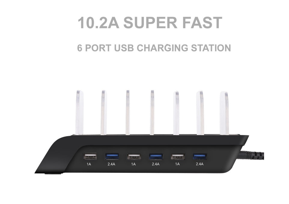 Six-port USB Mobile Phone Charging Stand