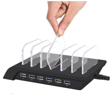 Six-port USB Mobile Phone Charging Stand